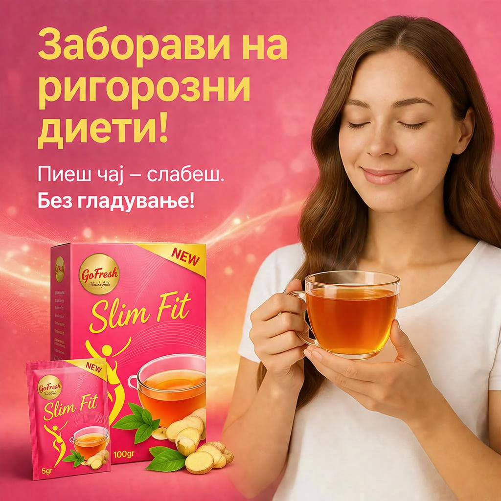 1+1 GRATIS Slim Tea Зелен Чај – тајната на витката линија без гладување и стрес
